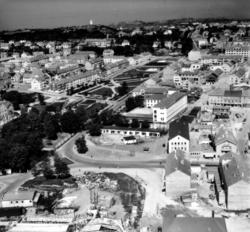 Foto fra Kongens Plass på Kirkelandet i Kristiansund. Der hv