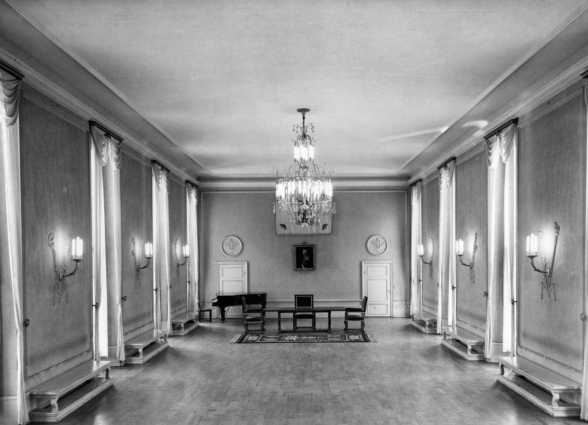 Värmlands Nation i Uppsala på bild skänkt av Esselte AB:s fotoavd 1947. Huset ritades av Ragnar Östberg och stod färdigt 1930.