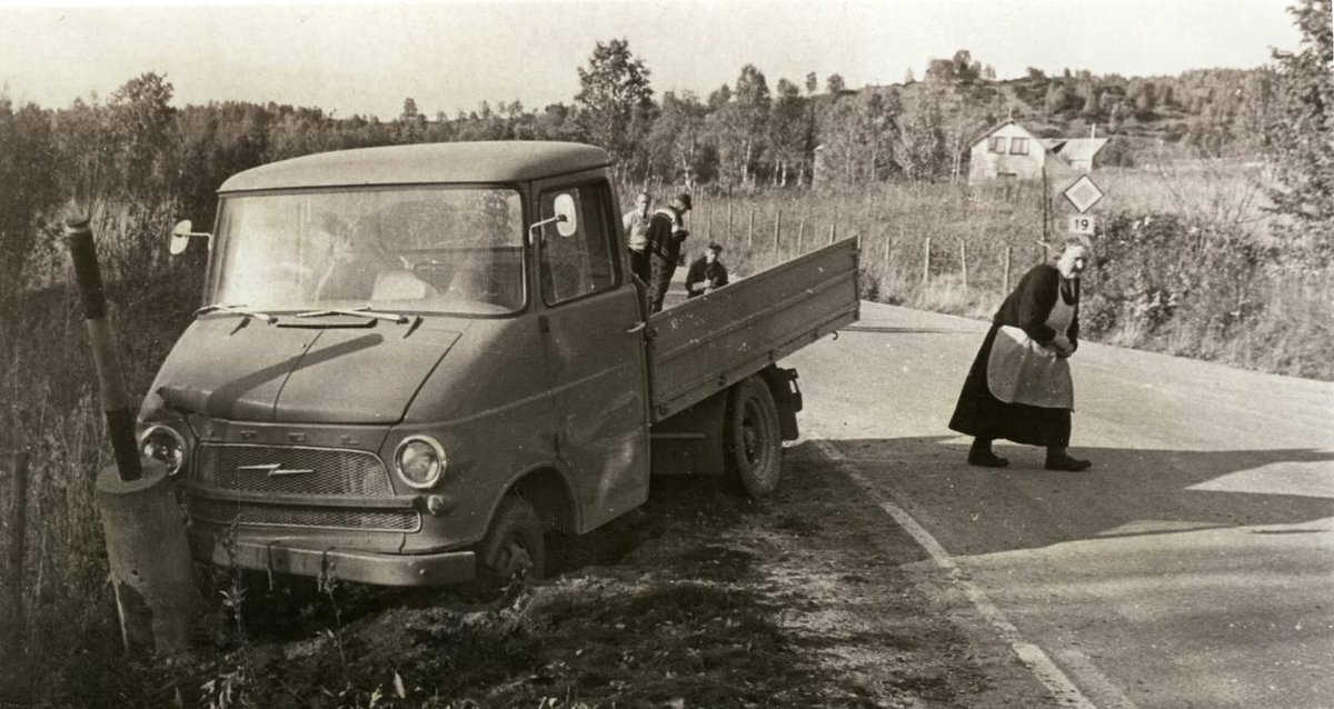 Bilulykke Opel lastebil Riksvei 19