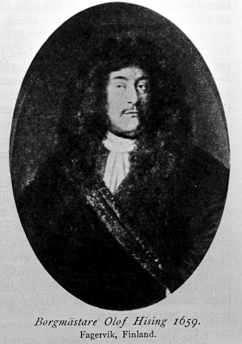 Olof Hising, 1659.
Reproduktion av K J Österberg.