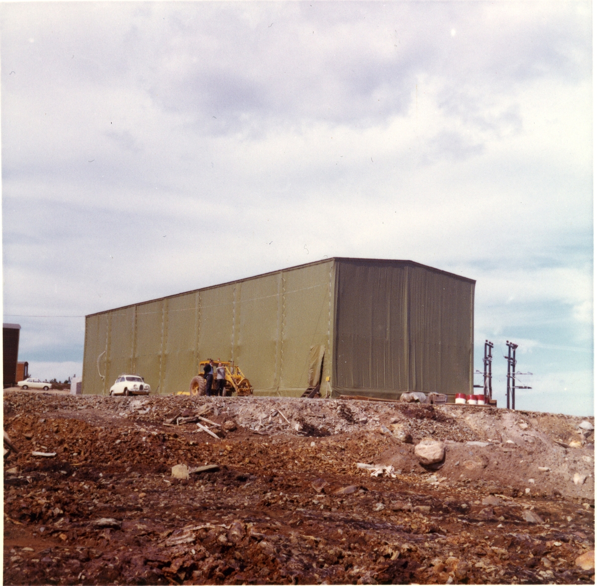Industribygg i tilknytning til flotasjonsverket for Lergruvbakken gruve, ved Kongens, Røros