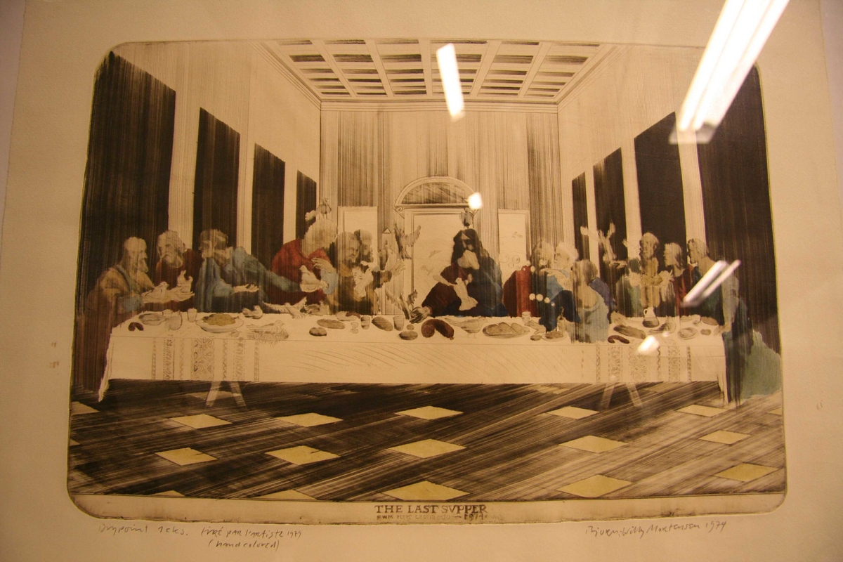 The last supper [Drypoint]