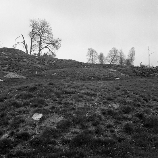 Hamneda. Gravfält vid prästgården, RAÄ 41:1, från SV. 1969.