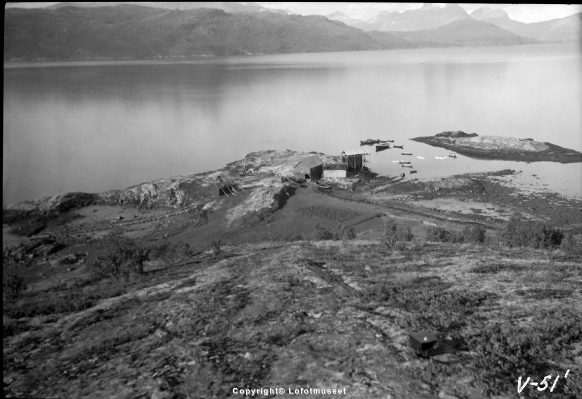 STYRKESNES: OVERSIKTSBILDE- HAVNA. - Museum Nord / DigitaltMuseum