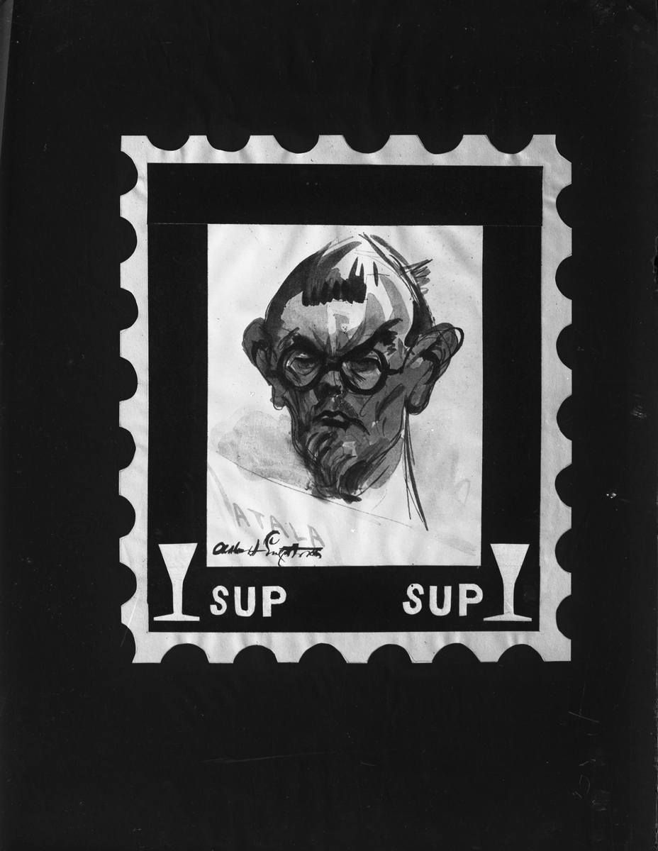 Gefle Filatelisällskap. Albert Engström - frimärke. Foto 1930-tal.

Bilderna är tagna i början av 1930-talet (förmodlingen 1932-1935), möjligen av fotografen Gustaf Reimers, som var medlem i sällskapet.