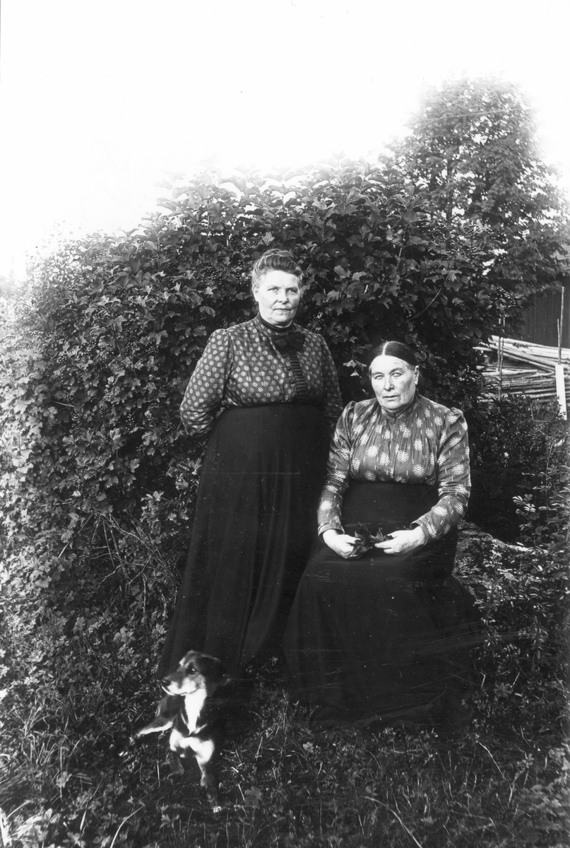 Till vänster Kerstin Styf, född Norgren, och till höger Helena Nilsson, Målars.