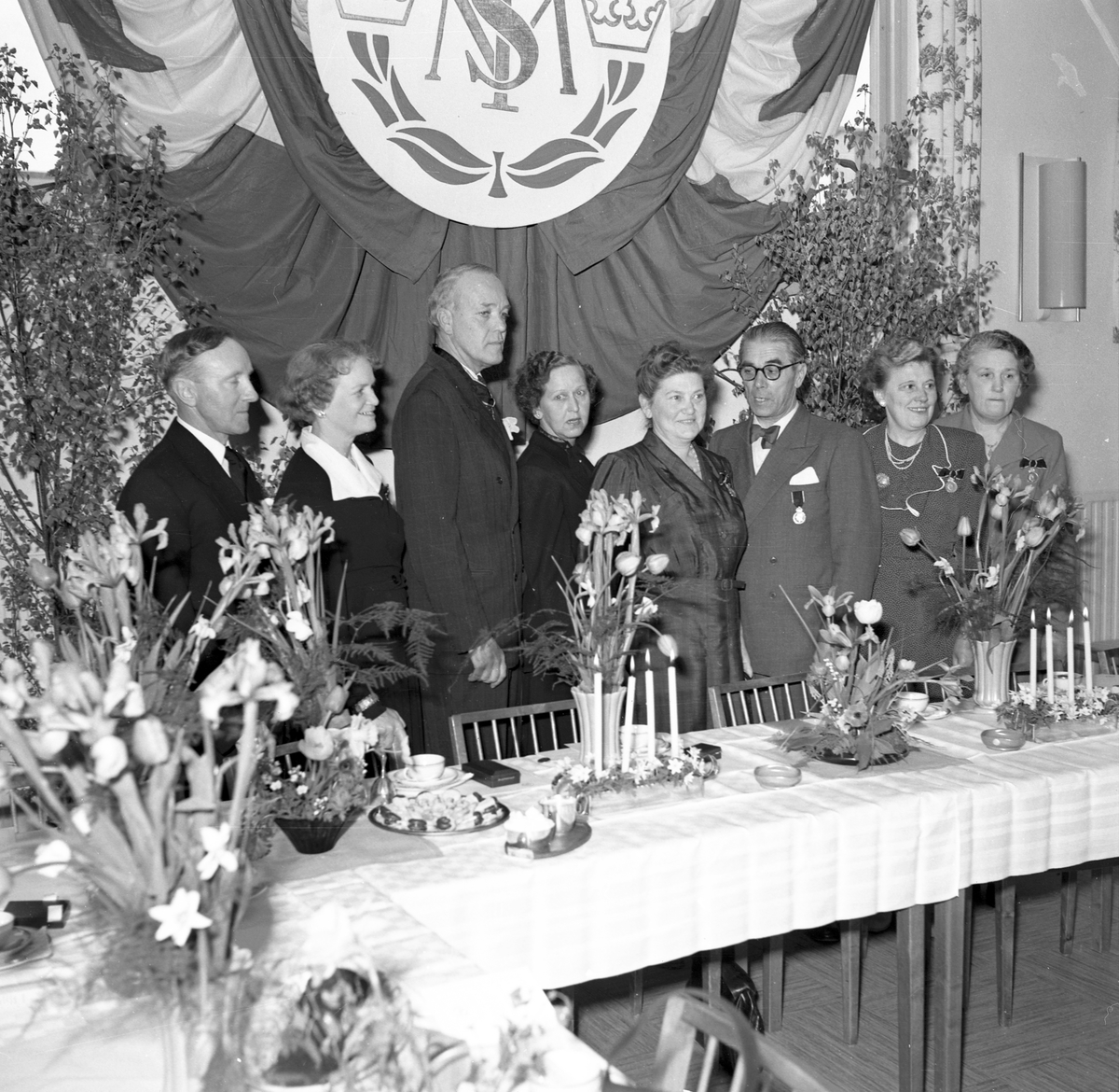 Tobaksmonopolet, medaljutdelning. Maj 1952.