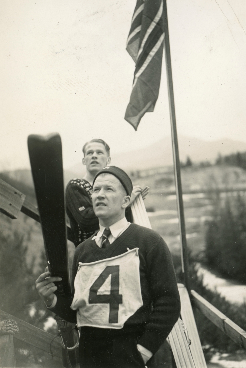 Athlete Birger Ruud during competition