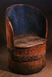 Postkort. Kubbestol fra Hallingdal.