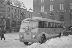 Fremvisning av nylevert buss til NSBs rute Tønsberg-Horten.