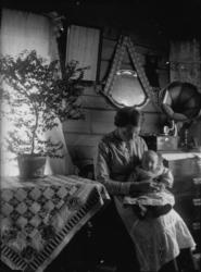 Mest sannsynlig inne i Ane-stuå på Orten..Huset vart tatt ne