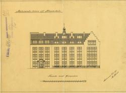 Ålesund offentlige allmueskole [Arbeidstegning]