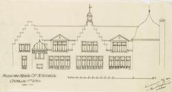 Ålesund offentlige allmueskole [Arbeidstegning]