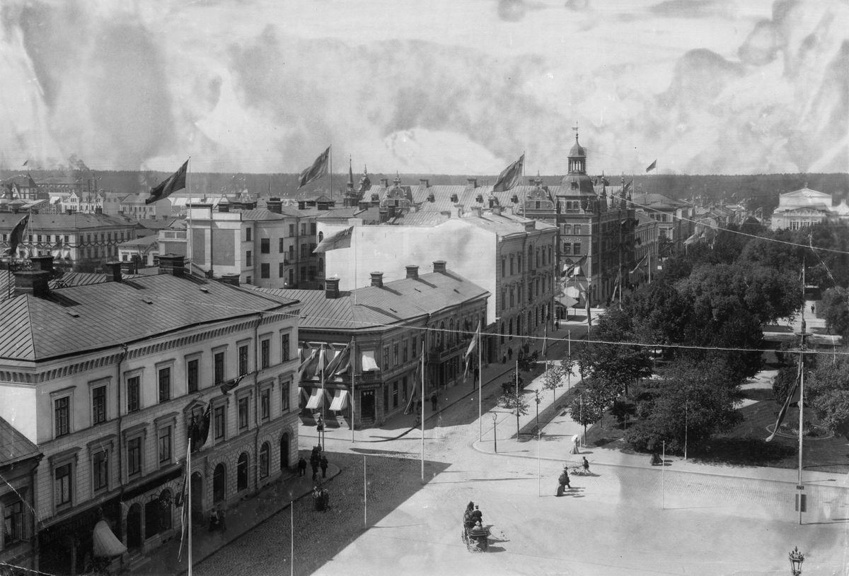 Stadsvt över Gävle, troligtvis vid Gävleutställningen 1901.