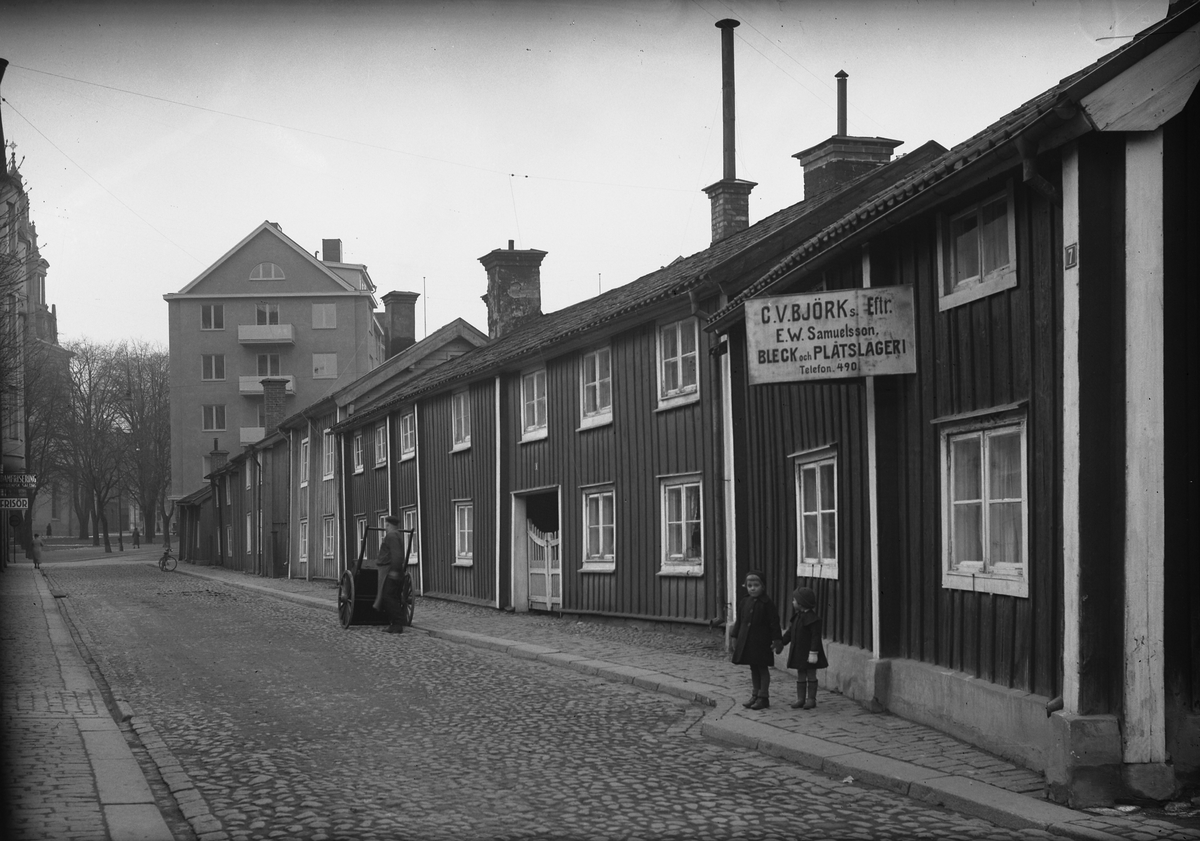 Orig Text C R Björks Eftr Bleck O Plåtslageri Ågatan år 1937 Fröken Löfgrens Gård