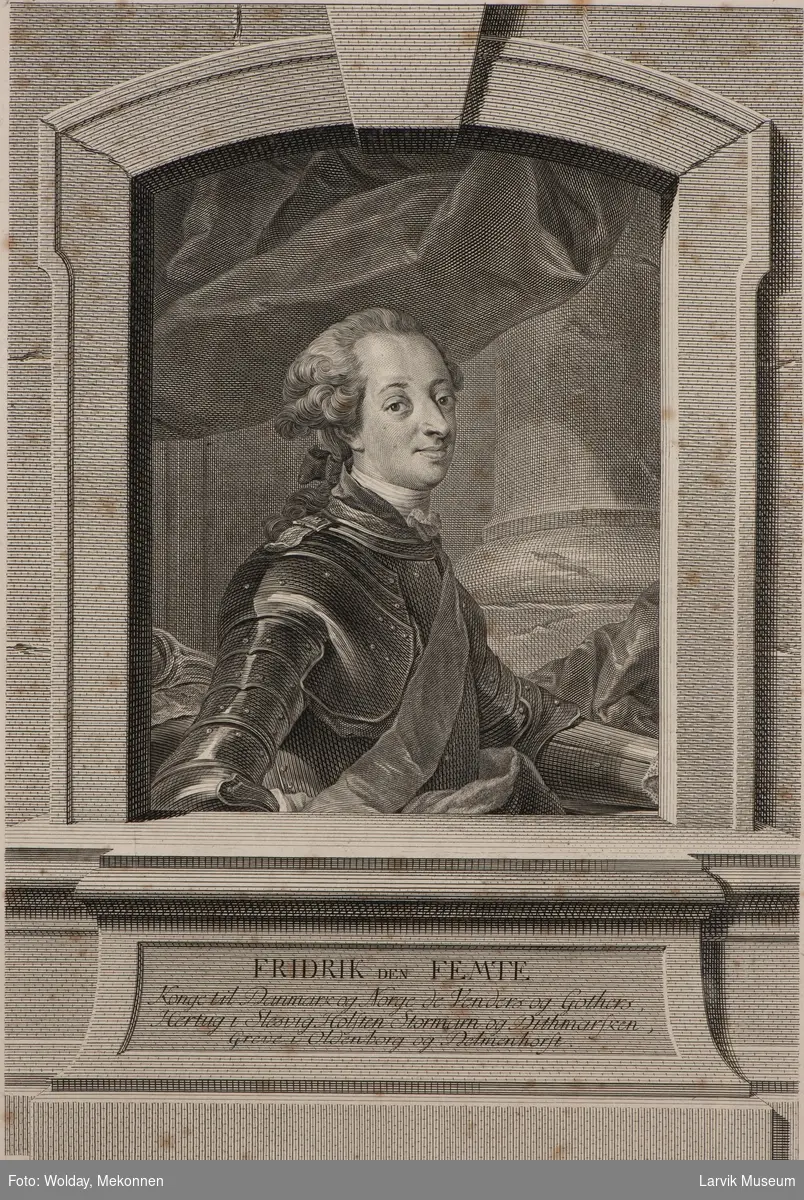 Fredrik V i rustning