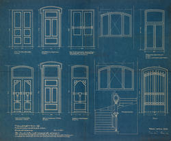 Arkitekttegning til ombygging av Folkets Hus. "Møllergaden 1