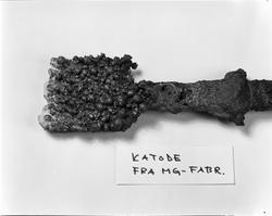 Katode fra Mg-elektrolyseforsøk.