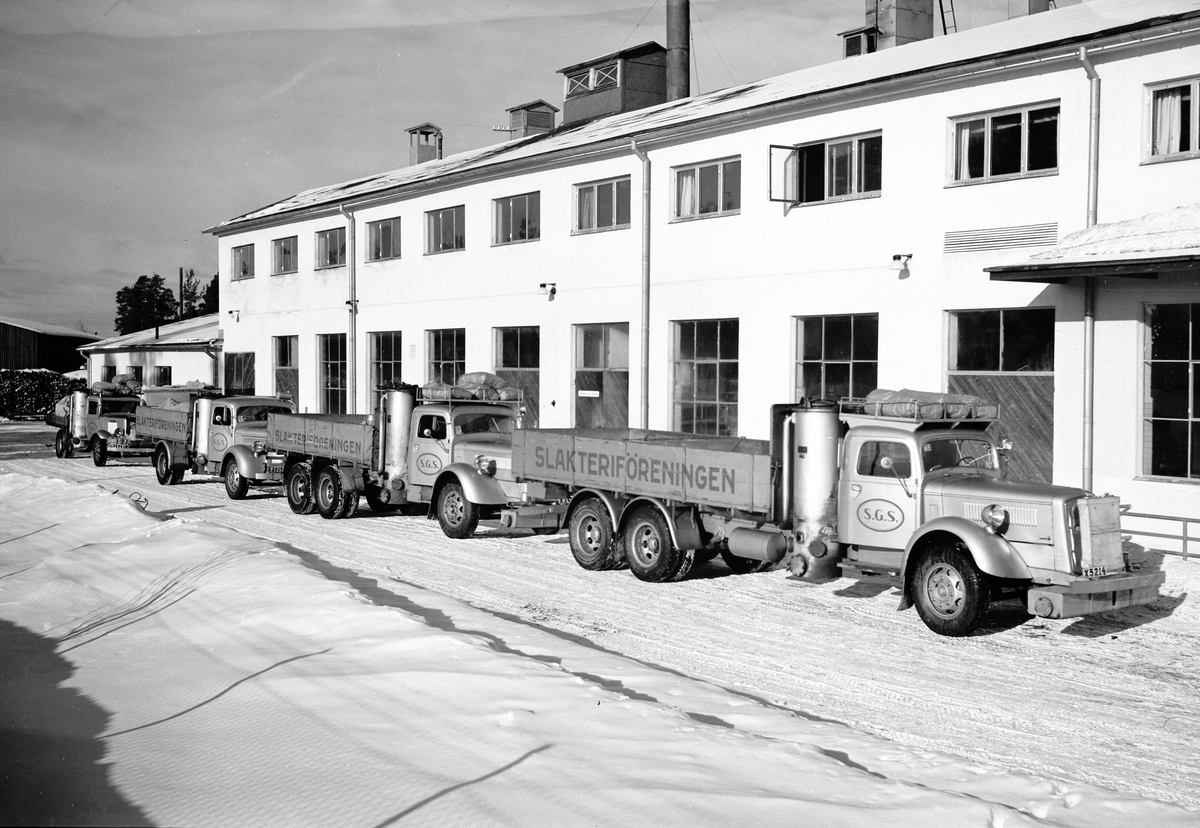Gefleortens  Slakteriförening i Valbo. Den 12 mars 1942