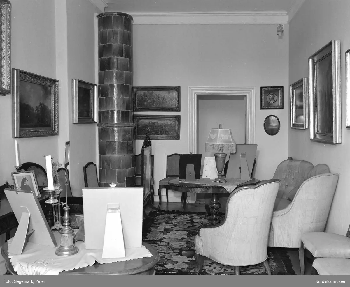 Dokumentation av  Tyresö slott, interiör.