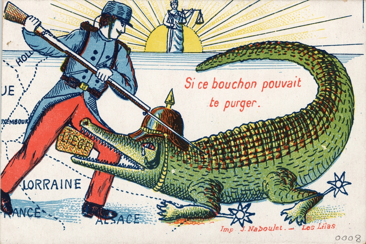 Fransk propagandabild från första världskriget.