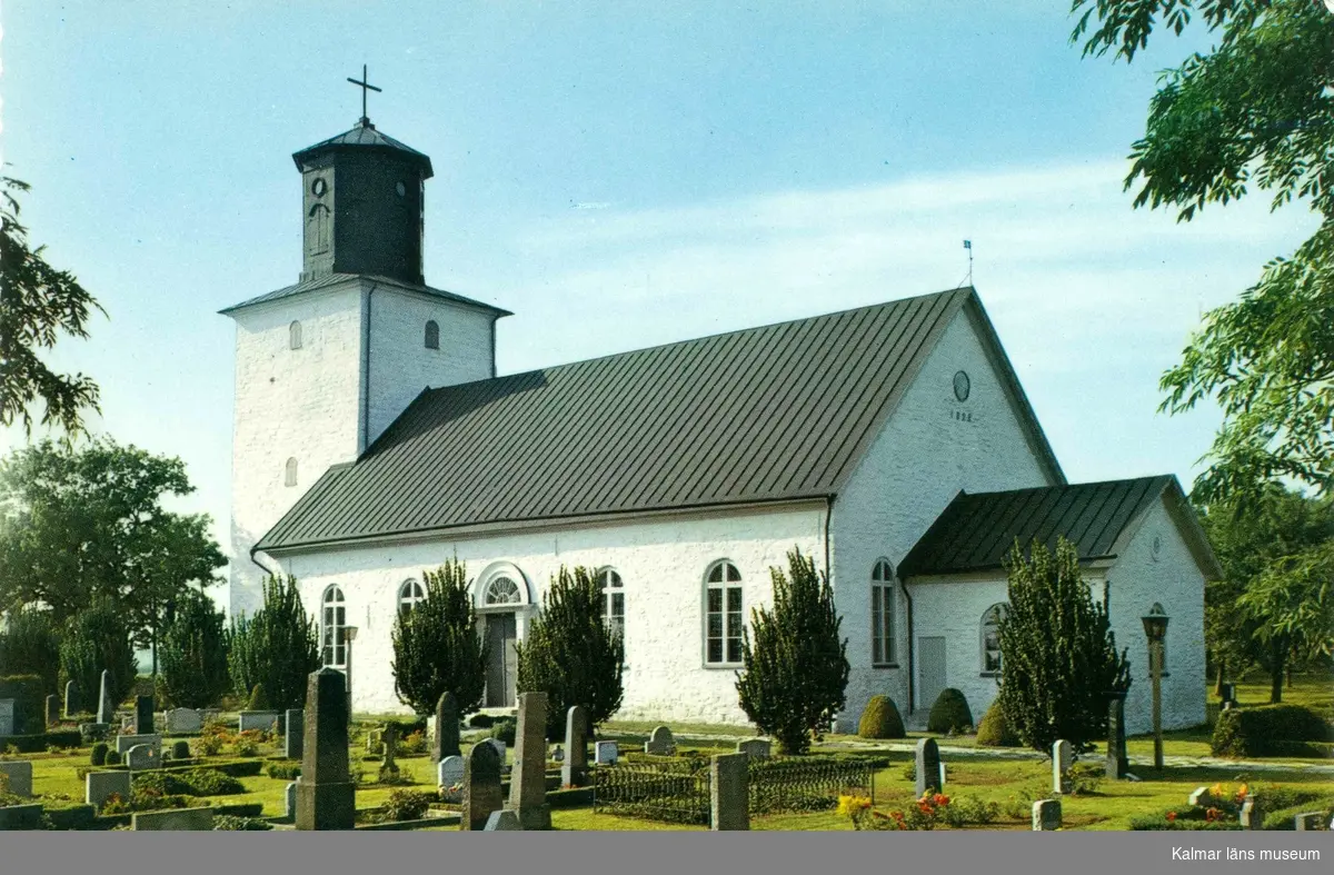 Vykort med motiv från Högsrums kyrka.