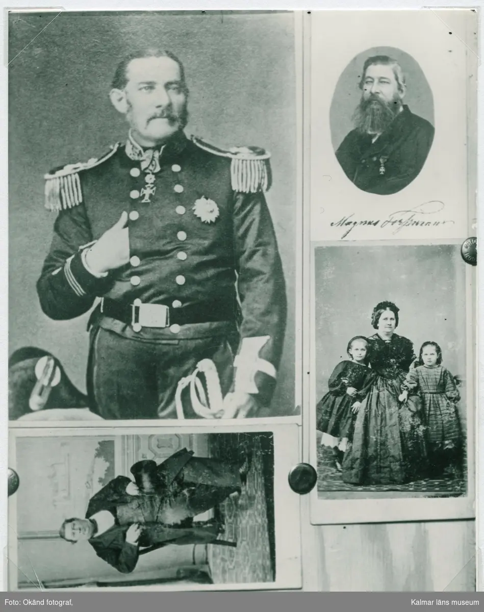 Reproduktion av bilder avseende familjen Forssman från Kalmar.