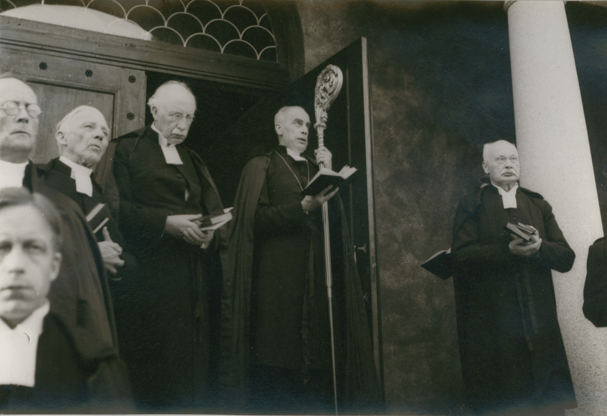 Biskop Yngve Brilioth, Växjö, prosten Erland Björk, Pastor Christiansson, Kalmar 1940-talet.