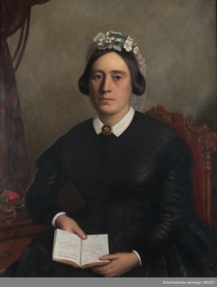 Portrett av Anna Henreitte Charlotta (f.Skram). Gift med Gabriel Schanke Kielland (1812-1863)