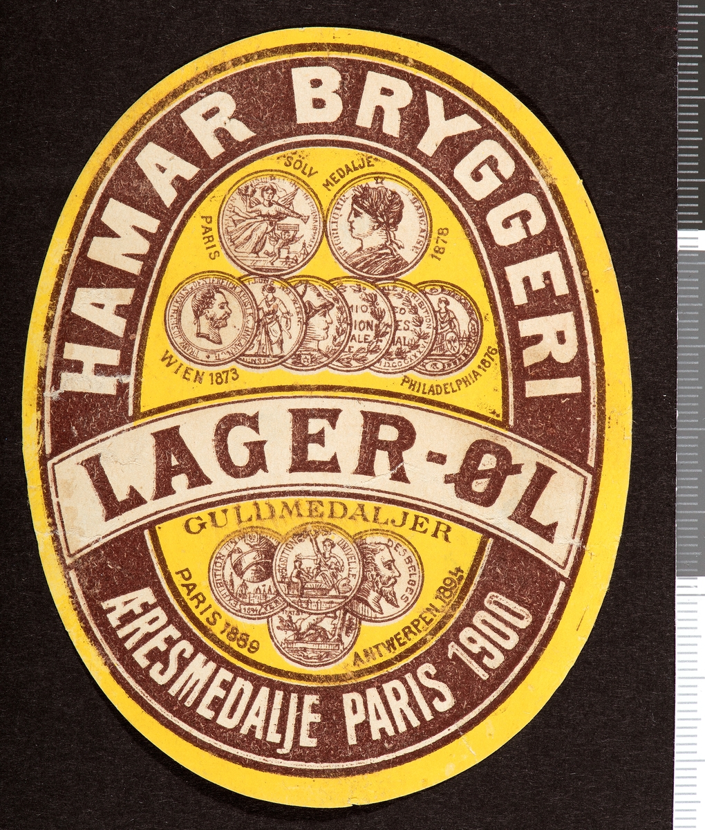 Øletikett, Hamar Bryggeri, Lager - øl