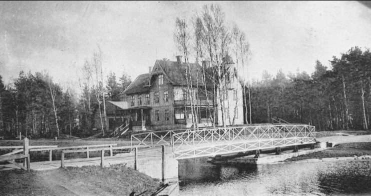 Karlsborg, Rödesund, Kanalhotellet. Byggt 1884 - 85, här nybyggt. Endast neg finns.