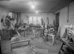 Blikkenslager A. Brandth, Mosjøen, verksted, interiør