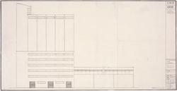 Silo med lager for A/S Christiansands møller [Fasadeoppriss]