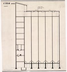 Silo med lager for A/S Christiansands møller [Snitt]