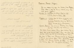 Tegninger til spisestuemøbler for professor Brandt [Brev]