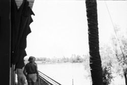 Alan på utkikk etter fly