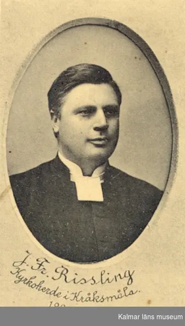 Risling Johan Fredrik född 1852-05-25 död 1901-03-01. Kyrkoherde i Kråksmåla 1890-1901.