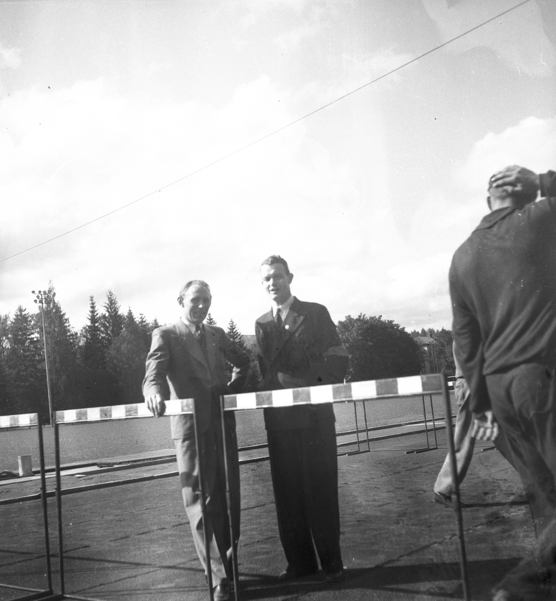 Landskapsmästerskap i allmän idrott mellan
Uppland och Gästrikland. 1943