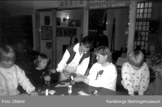 Karlsborgs museum, julpyssel nov 1987.