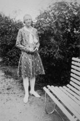 Laura Mollan Meese på 1920-tallet. Mollans bolig på Bjønnaha