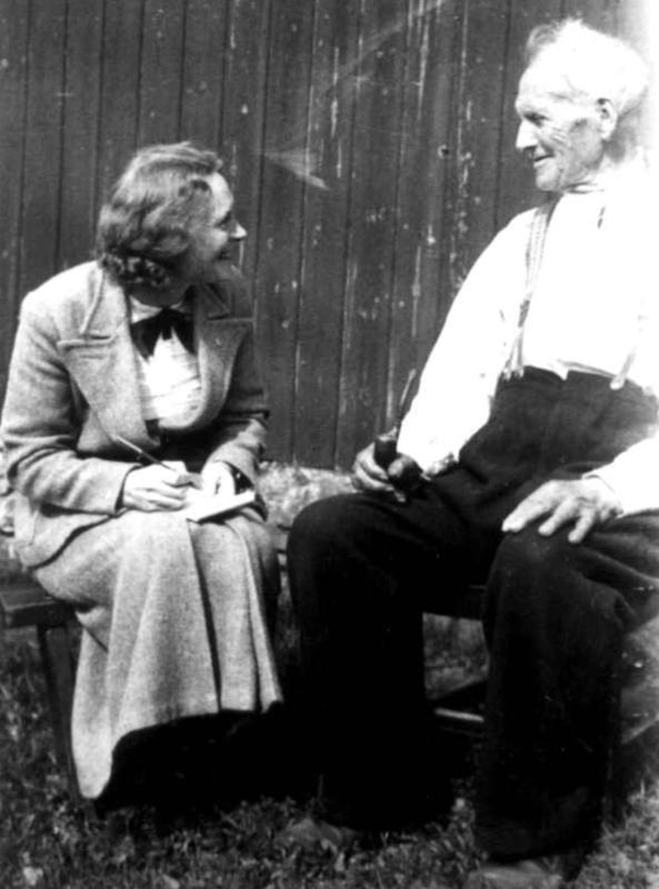 Anna Grostøl intervjuer Terje O. Austenaa, født 1841. Tovdal 1936.