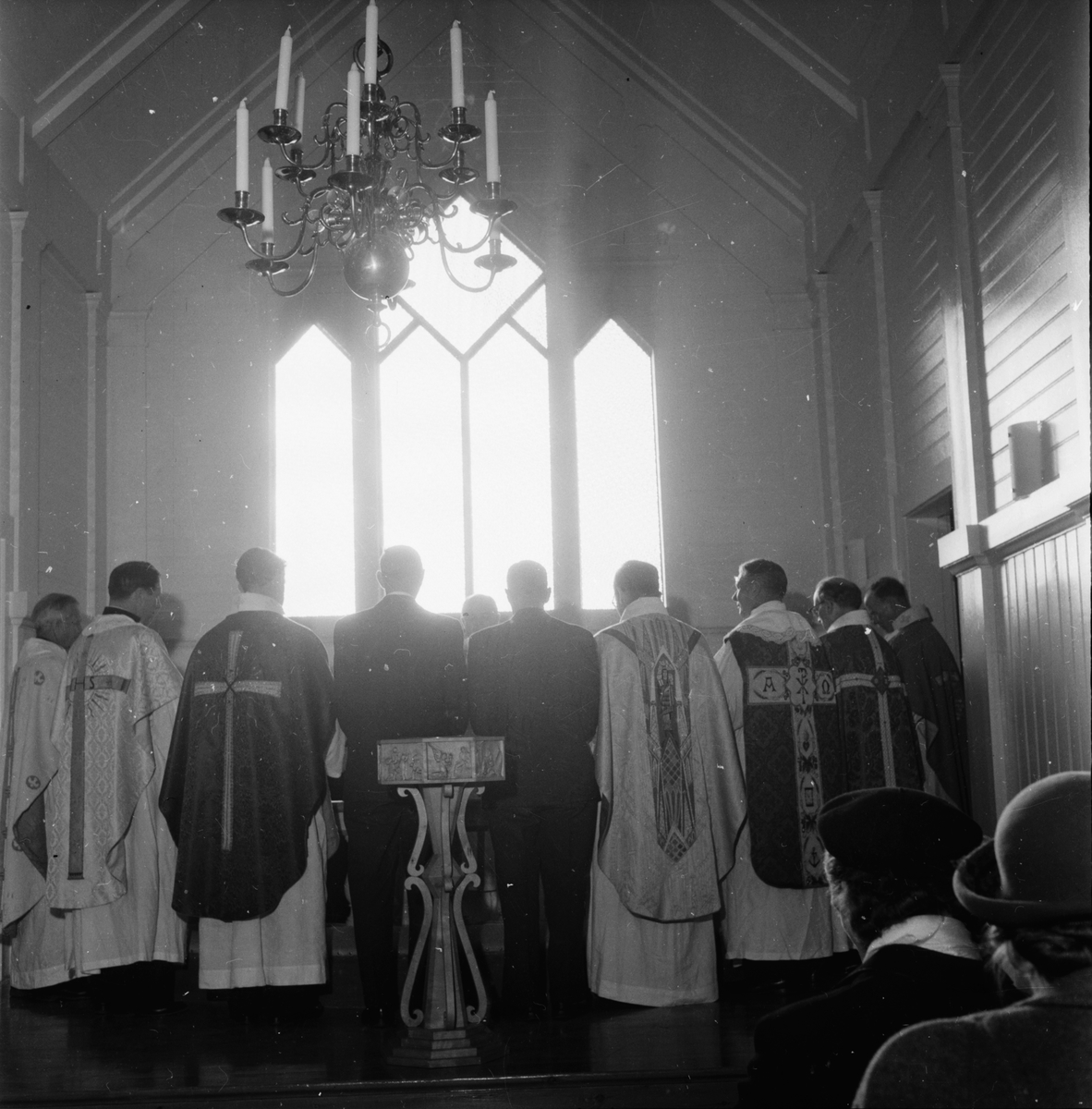 Återinvigning av kapell.
Axel Westberg 81 år.
Katrineberg 3/11 1957