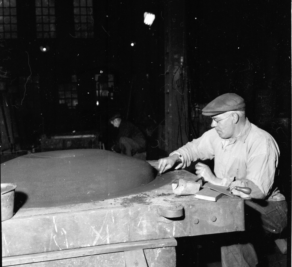 Arbrå,
Verkstaden, arbetare,
Okt 1957