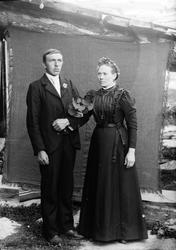 Brudeparet Peder Andersen Røimo f. 1874 fra Øvre Jenstad og 