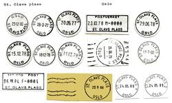 Stempelkatalog St. Olavs plass, Oslo