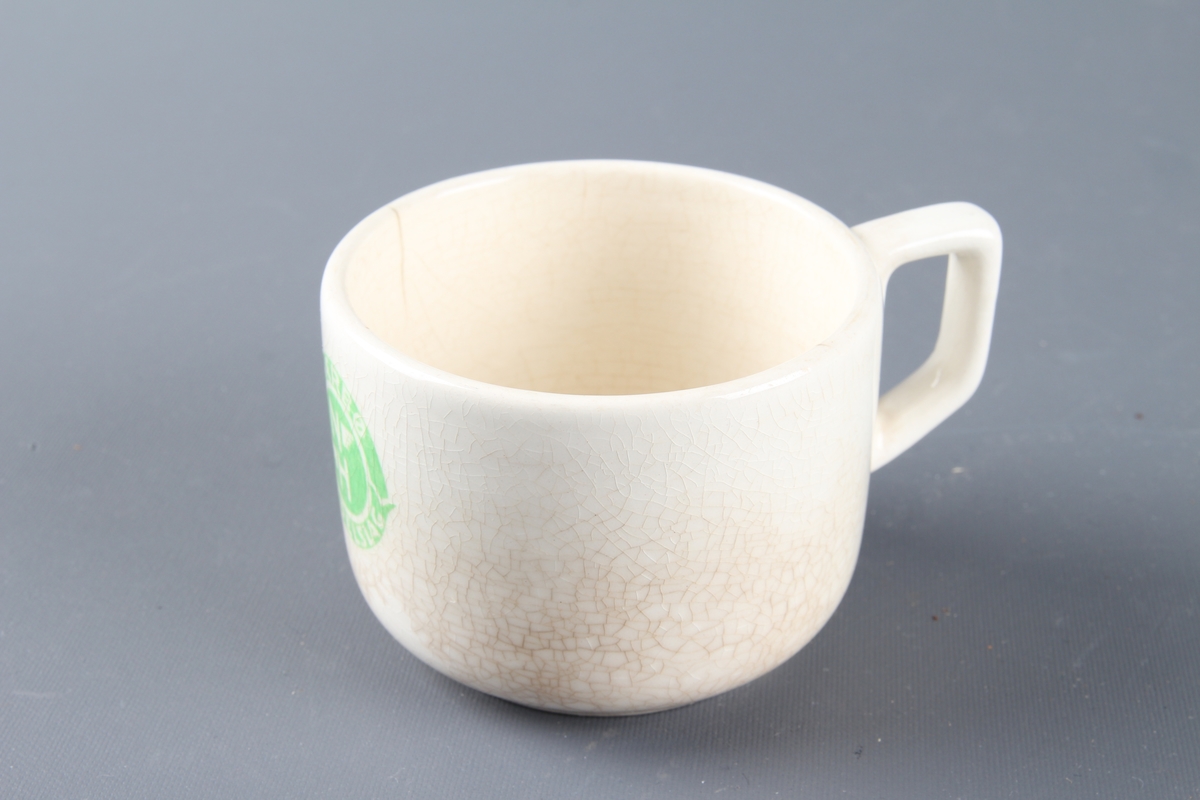 Kaffeservise bestående av asjett, kaffekopp med underskål