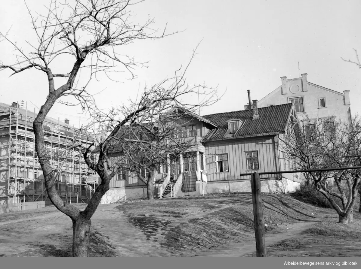 Torshov åndssvakeskole. Den gamle. Februar 1949