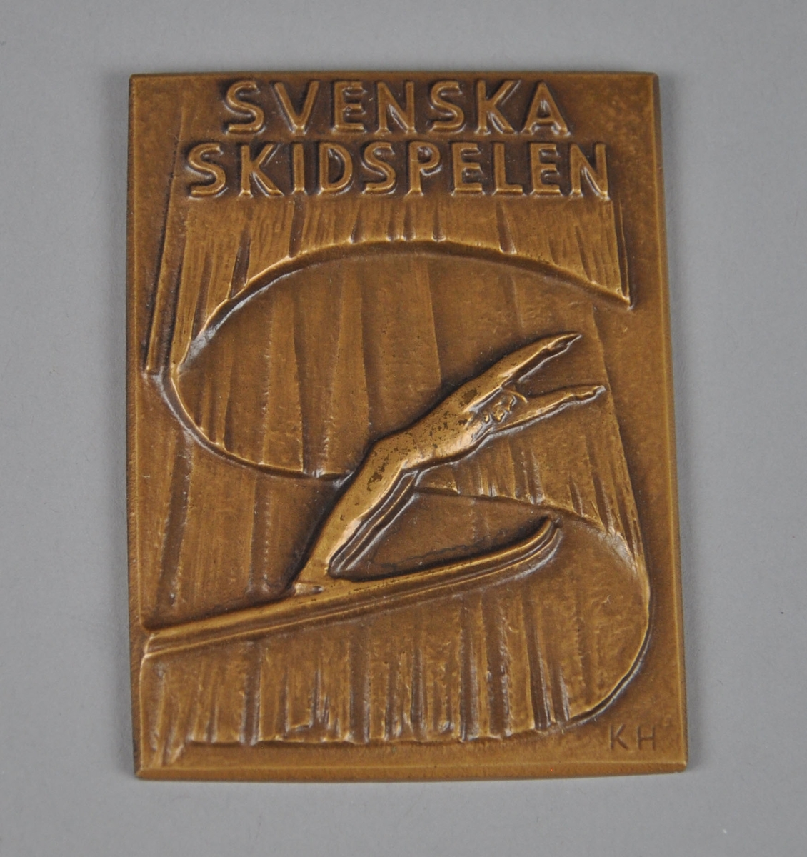Medalje i bronse merket Svenska Skidspelen
