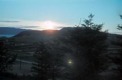 Solnedgang på Byneset