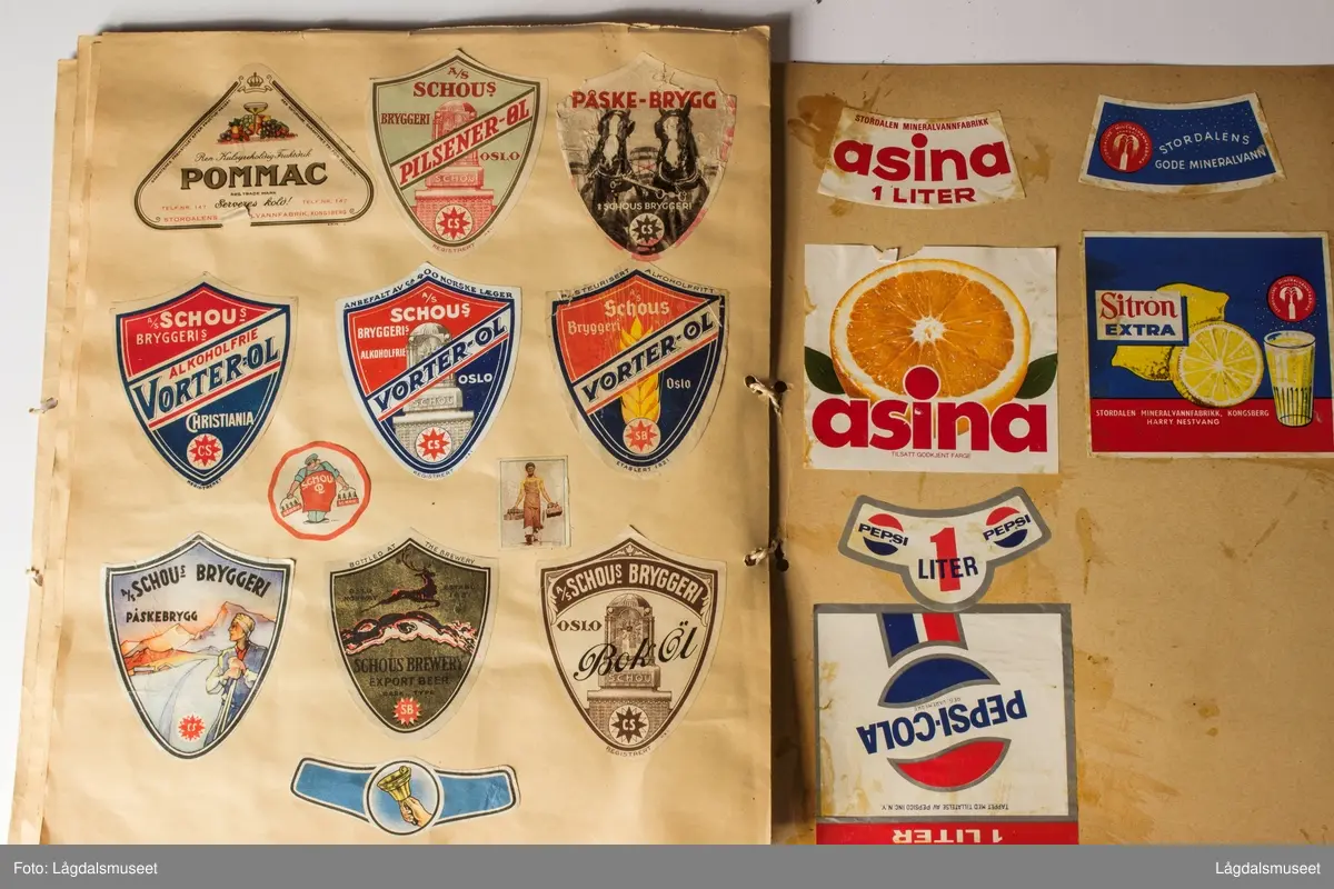 Etikettsamling av "Etiketter gjennom tidene".